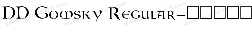 DD Gomsky Regular字体转换